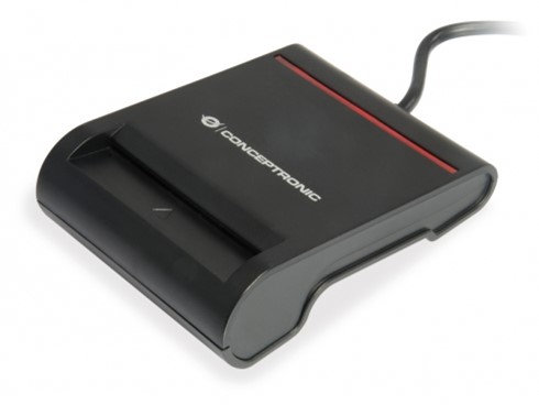 Conceptronic Lector de DNI Electronico 3.0 y eID - Alimentado por USB 2.0 - Color Negro