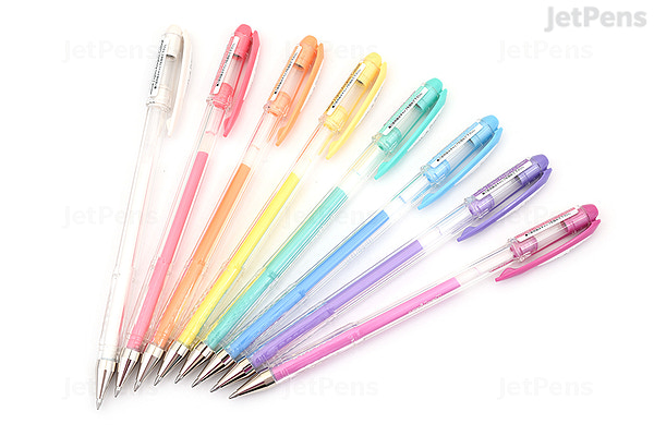 Uni-ball Signo Angelic Colour Boligrafo de Gel - Punta de Acero Inoxidable 0.7 mm. - Trazo 0.45 mm - Tinta Gel - Colores Surtidos Pastel - Estuche de 8 ud