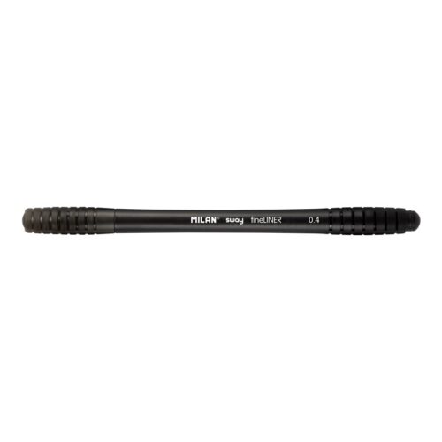 Milan Sway Fineliner Rotulador - Punta Fina 0.4mm - Ergonomico - Tinta al Agua - Color Negro