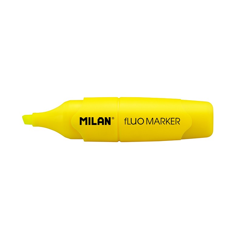 Milan Capsule Marcador Fluorescente - Punta Biselada 2 - 4mm - Color Amarillo