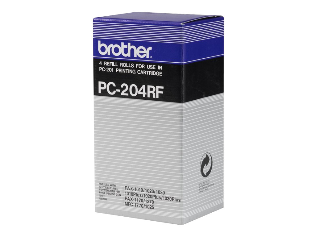 Brother PC204RF Pack de 4 Rollos de Transferencia Termica Originales