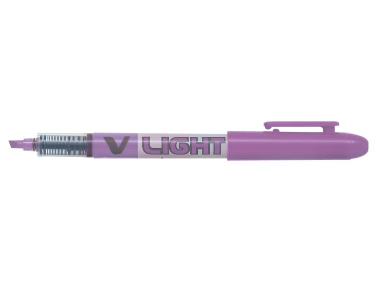 Pilot Rotulador Marcador V-Light - Punta Biselada 3.60mm - Trazo de 3.30mm - Color Violeta