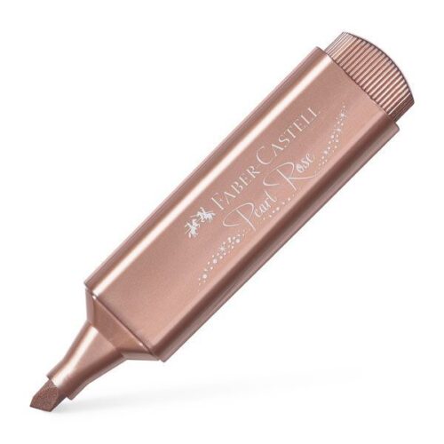 Faber-Castell Rotulador Marcador Fluorescente Textliner 46 - Punta Biselada - Trazo entre 1.2mm y 5mm - Tinta con Base de Agua - Color Oro Rosa