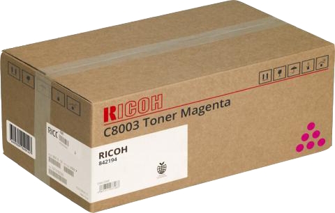 Ricoh Aficio MPC6503SP/MPC8003SP/IMC6500/IMC8000 Magenta Cartucho de Toner Original - 842194/C8003M