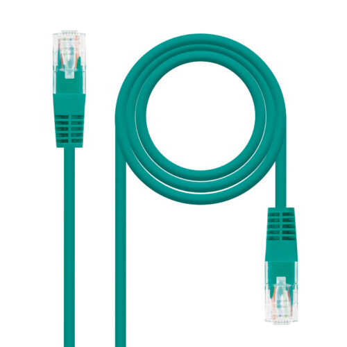 Nanocable Cable de Red Latiguillo RJ45 Cat.5e UTP AWG24 1m - Color Verde