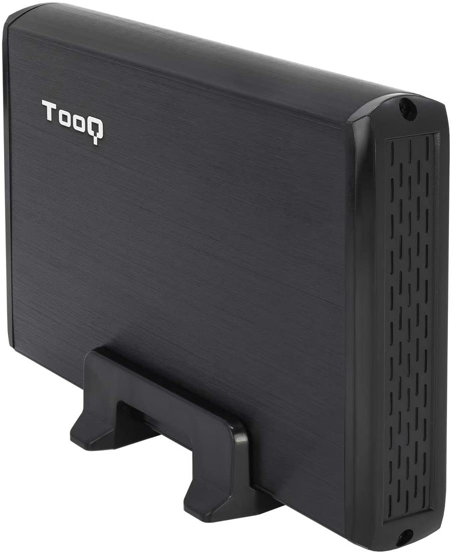 Tooq Carcasa Externa HDD 3.5" SATA USB 2.0 con Soporte - Color Negro