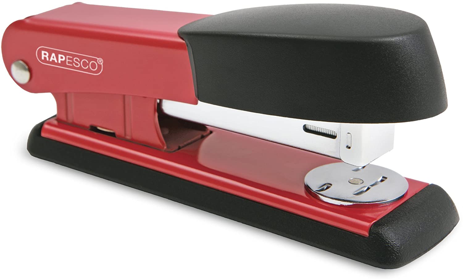 Rapesco Bowfin Grapadora Metalica de Sobremesa - Hasta 25 Hojas - Grapas 26/6, 24/6 - Grapado Cerrado y Abierto