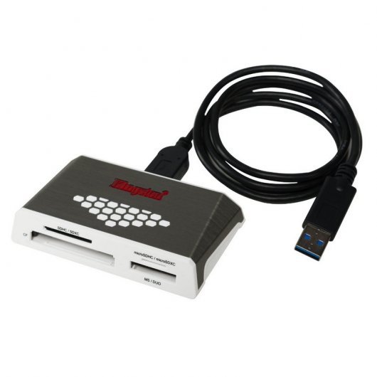 Kingston Lector de Tarjetas USB 3.0 para Compact Flash I y II, PRO Duo, SD, MicroSD UHS I-II