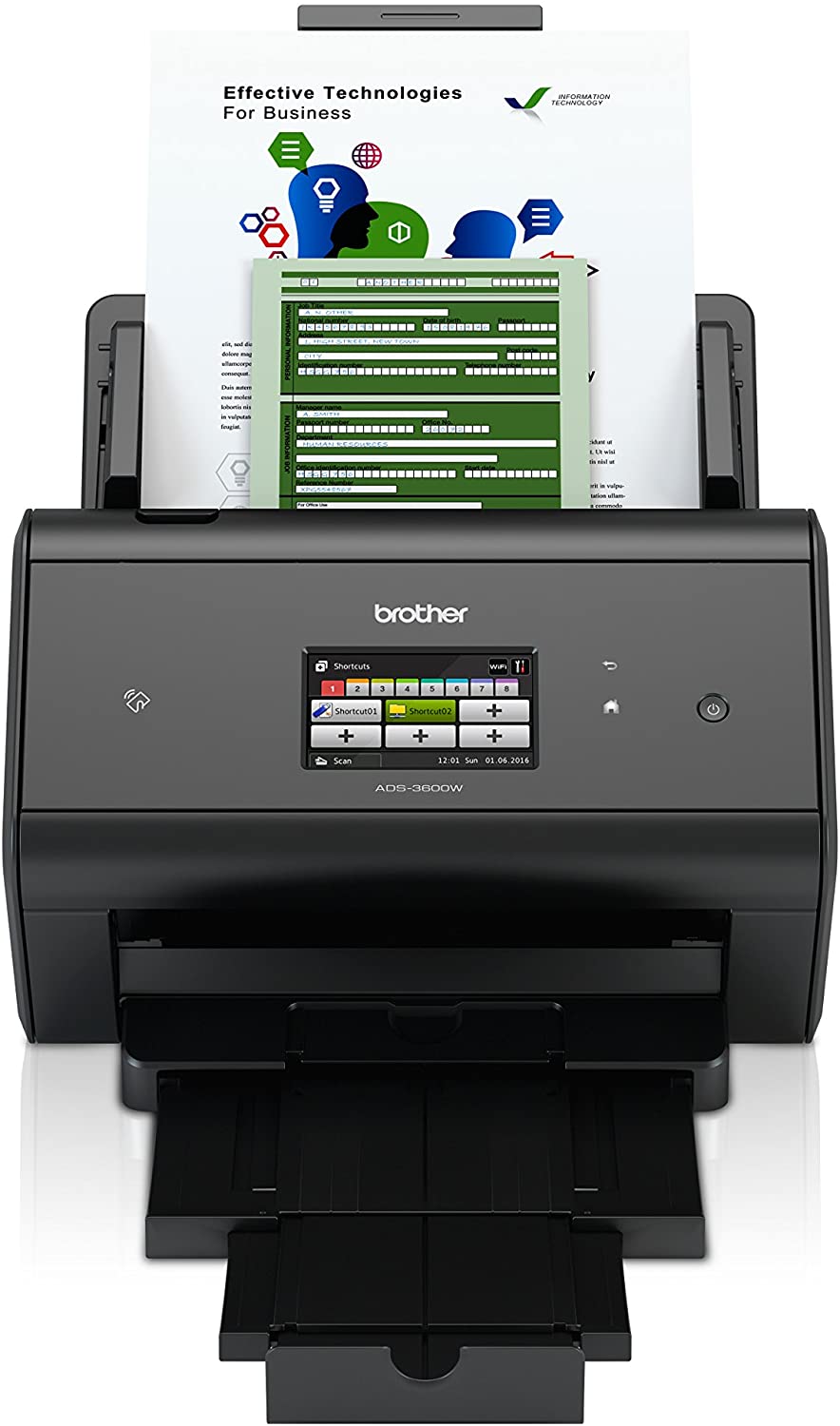 Brother ADS3600W Escaner Documental WiFi, NFC - Hasta 50ppm - Alimentador Automatico - Doble Cara