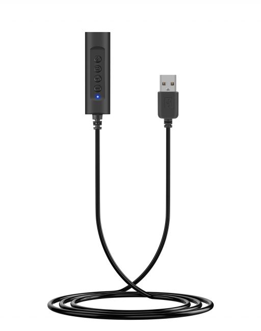 Equip Adaptador de Audio USB-A Macho a 3.5mm Hembra - Control de Volumen - Cable de 0.46m