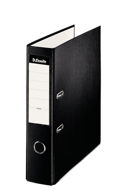 Esselte Archivador de Palanca - Formato Folio - Lomo 75mm - Capacidad para 500 Hojas - Color Negro
