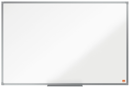 Nobo Essence Pizarra de Melamina 900x600mm - Marco de Aluminio Anodizado - Bandeja para Rotuladores - Color Blanco
