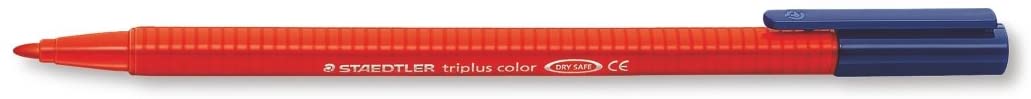 Staedtler Triplus Color 323 Rotulador de Punta Fina - Trazo 1mm Aprox - Tinta Base de Agua - Color Rojo
