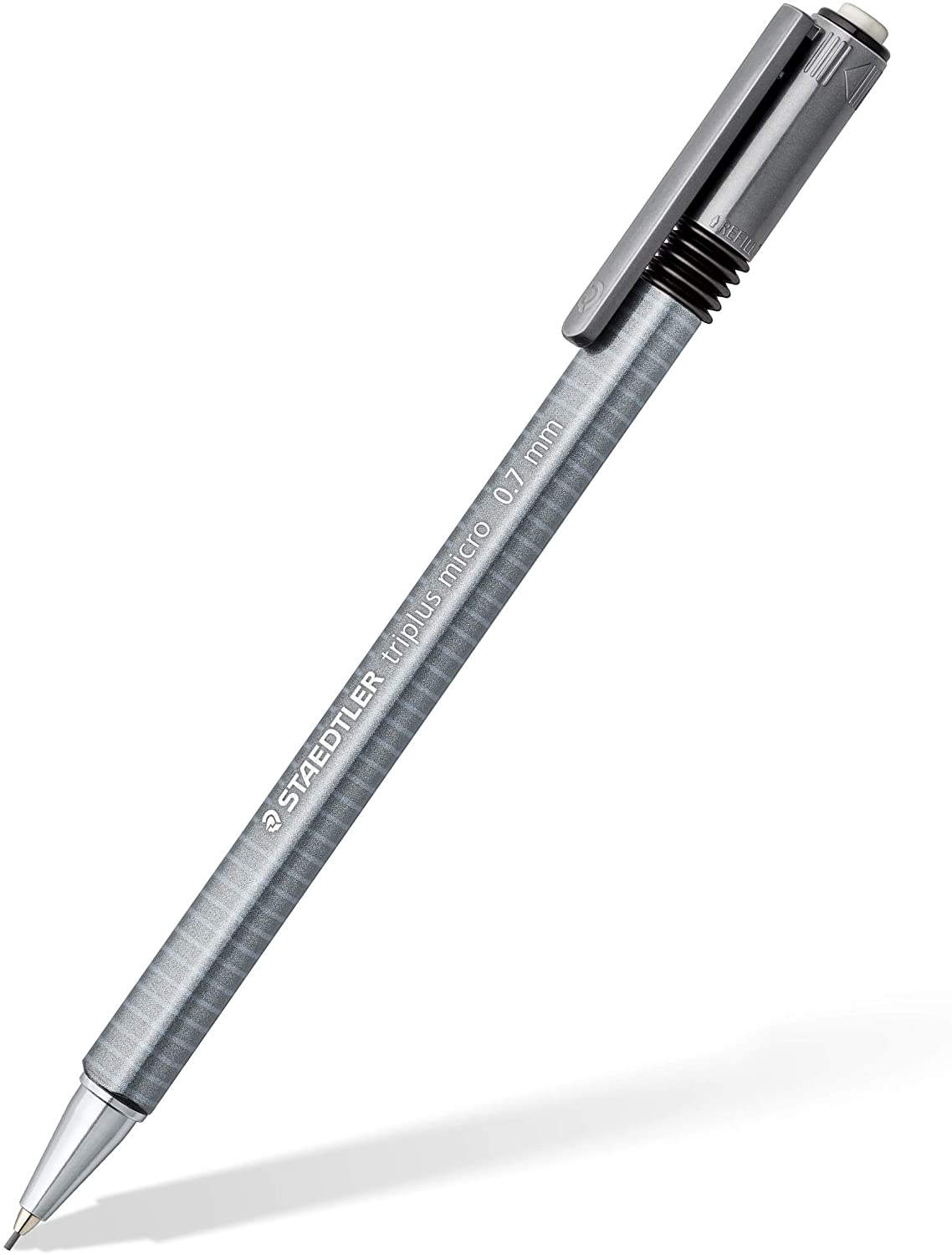 Staedtler Triplus Micro 774 Portaminas - Ancho de Linea 0.7mm - Punta Retractil - Diseo Ergonomico - Color Gris