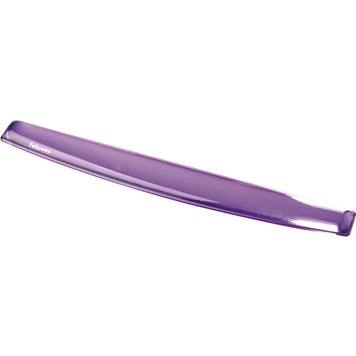 Fellowes Crystal Reposamuecas Flexible de Gel para Teclado - Resistente a las Manchas - Color Violeta