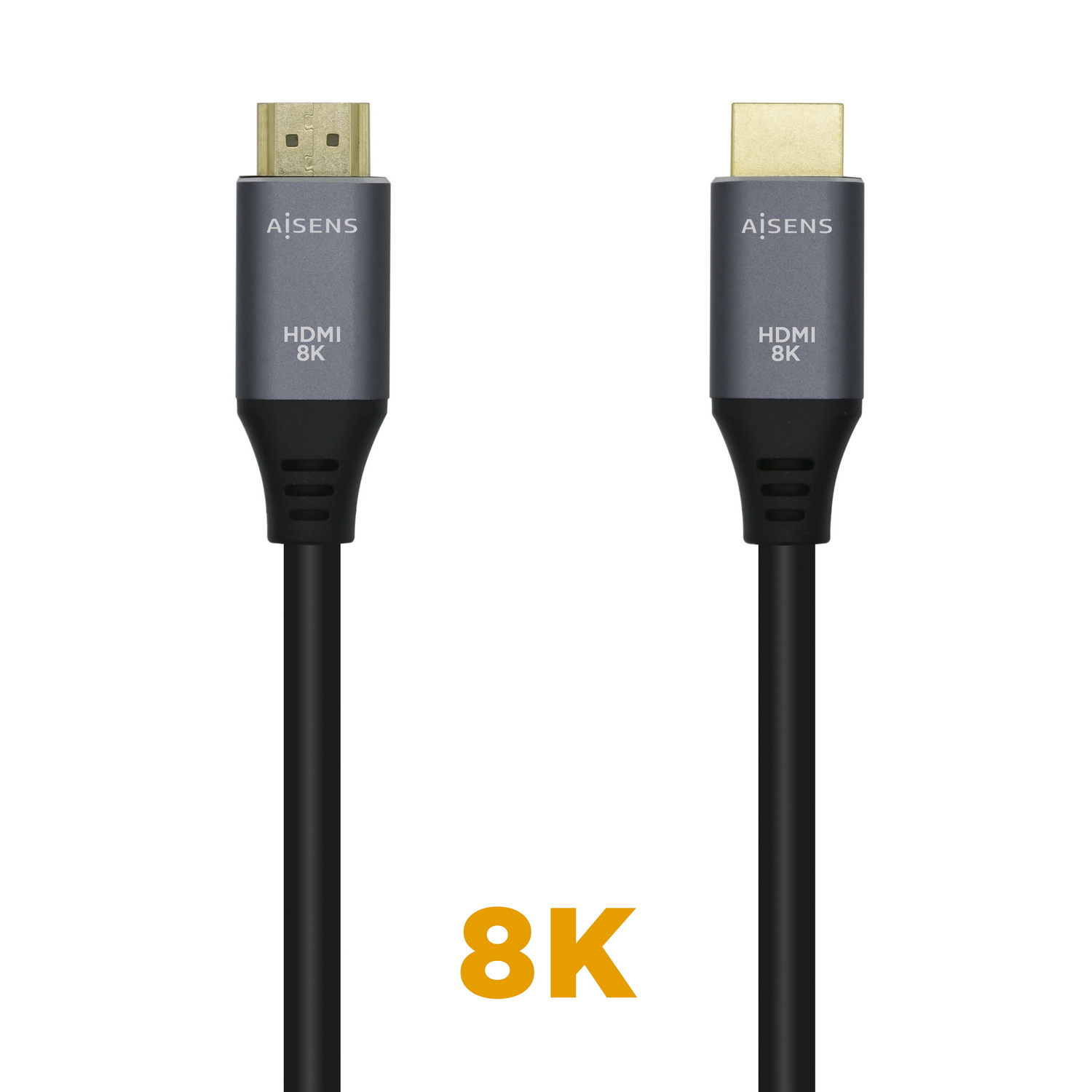 Aisens Cable HDMI V2.1 Ultra Alta Velocidad 8K@60Hz 48Gbps - A/M-A/M - 1.5m - Color Negro