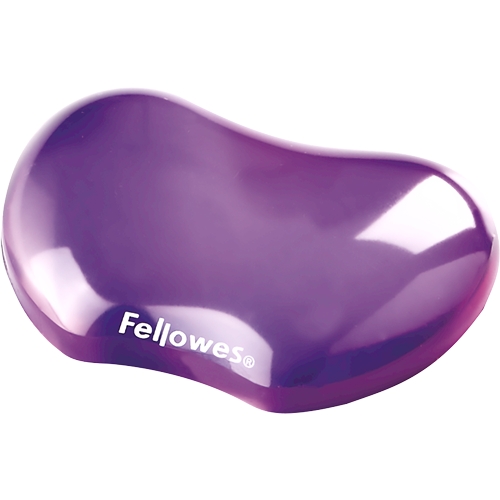 Fellowes Crystal Reposamuecas Flexible de Gel - Resistente a las Manchas - Color Violeta