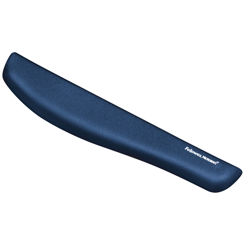Fellowes PlushTouch Reposamuecas para Teclado Foam Fusion - Proteccion Antibacterias - Material Extrasueve - Base Antideslizante - Color Azul