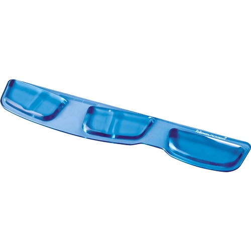 Fellowes Reposamuecas para Teclado de Gel con Canal Ergonomico - Minimiza la Presion sobre la Mueca - Color Azul