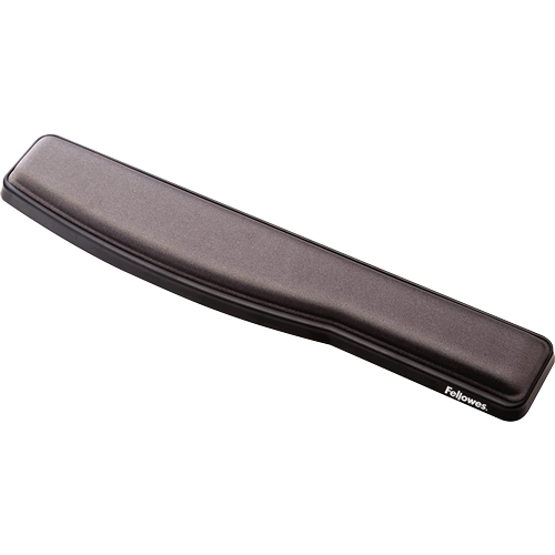 Fellowes Reposamuecas Premium de Gel para Teclado Ajustable - Angulo y Altura Ajustable - Superficie de Poliester - Color Grafito