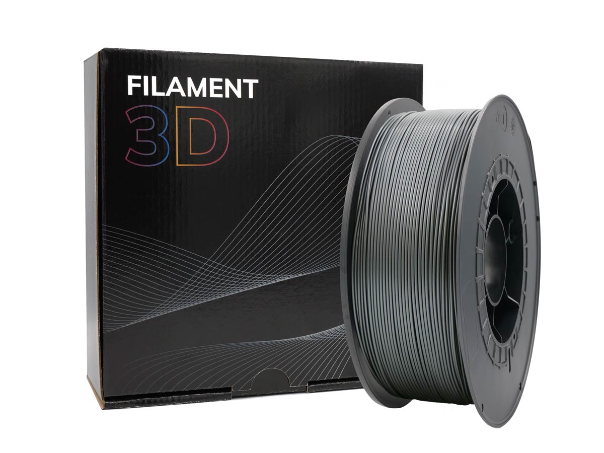 Filamento 3D PLA - Diametro 1.75mm - Bobina 1kg - Color Plata