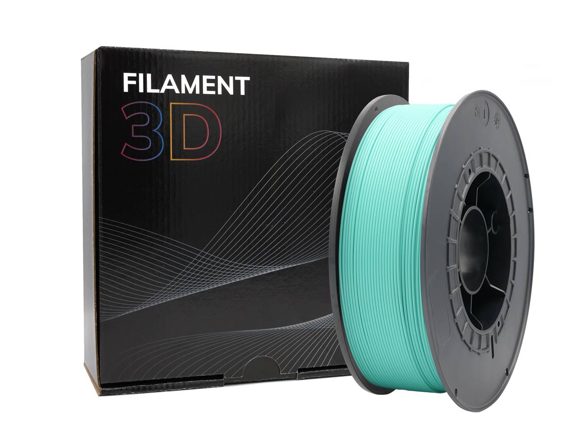 Filamento 3D PLA - Diametro 1.75mm - Bobina 1kg - Color Verde Pastel