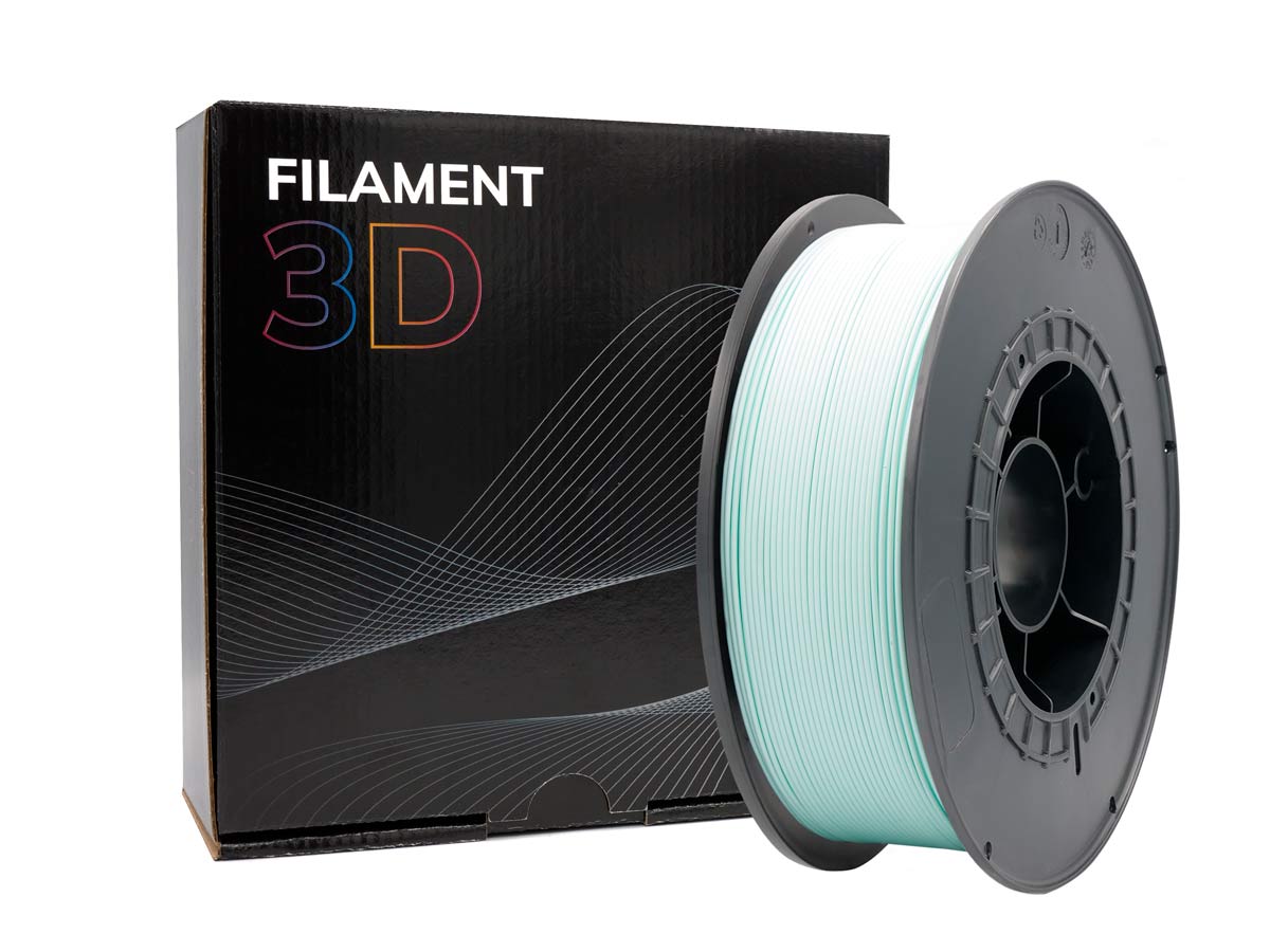 Filamento 3D PLA - Diametro 1.75mm - Bobina 1kg - Color Espuma de Mar