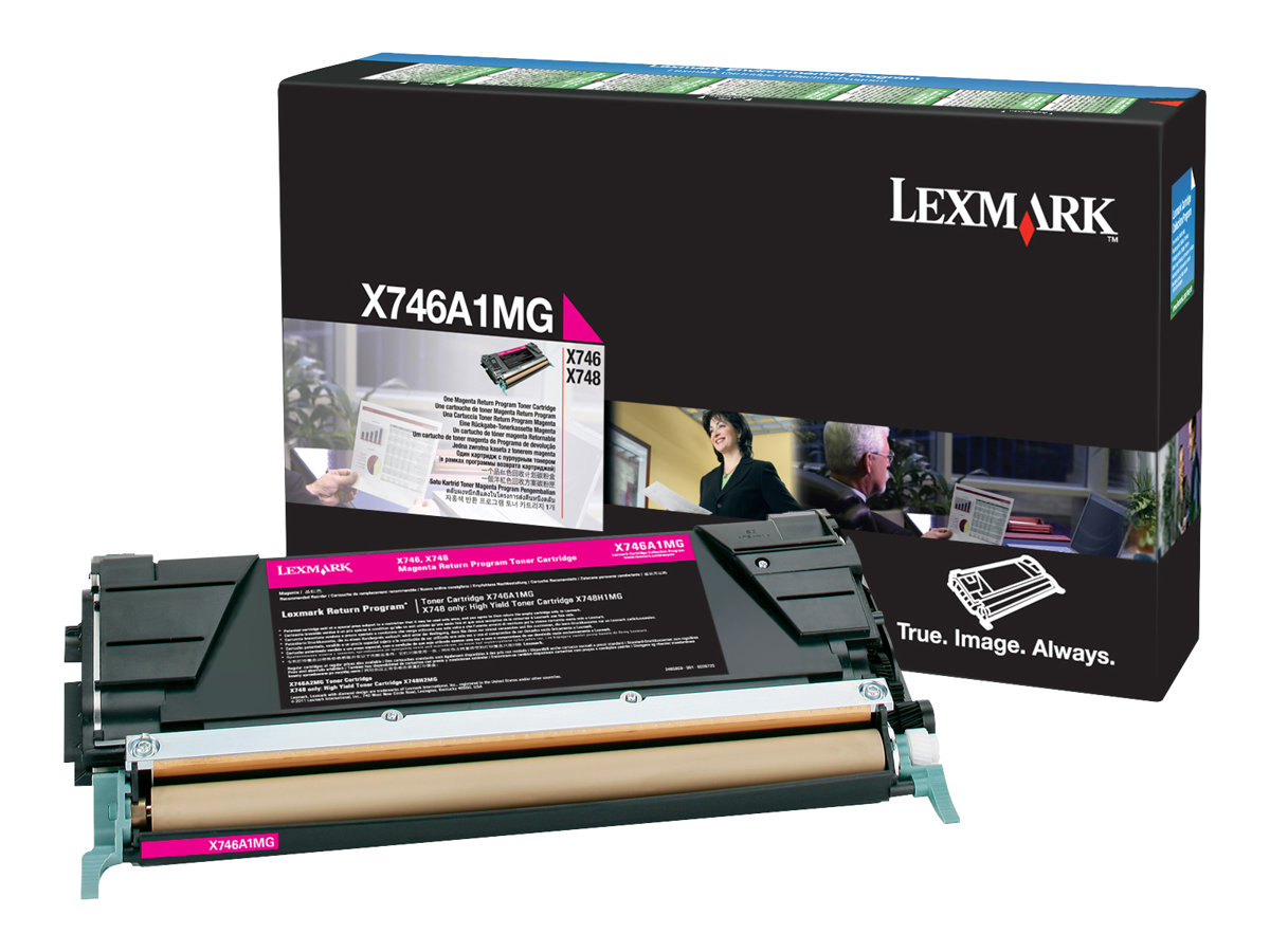 Lexmark X746/X748 Magenta Cartucho de Toner Original - X746A1MG