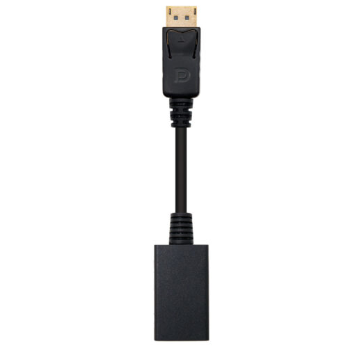 Nanocable Conversor DisplayPort a HDMI - DP/M-HDMI A/H - 15 cm - Color Negro