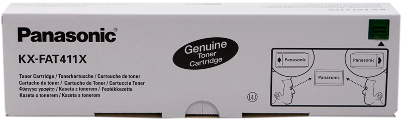 Panasonic KX-FAT411X Negro Cartucho de Toner Original