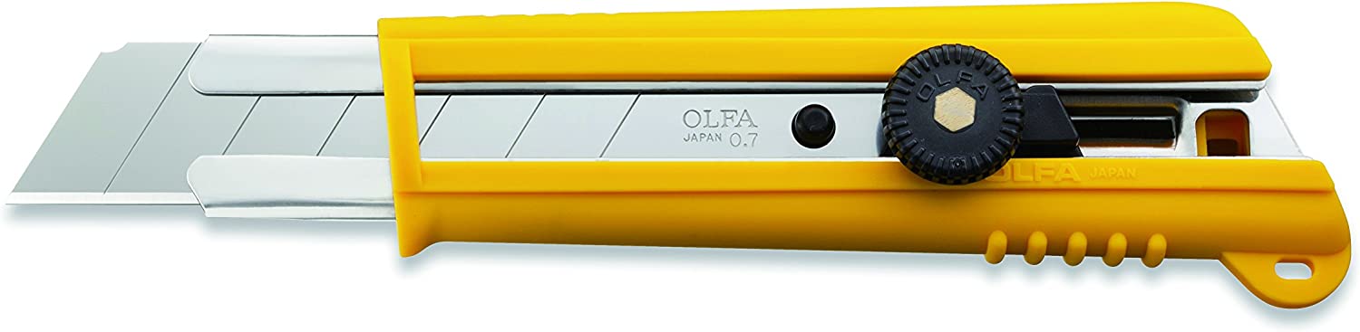Olfa NH-1 Cutter con Bloqueo de Trinquete - Empuadura de Goma - Canal de Acero Inoxidable