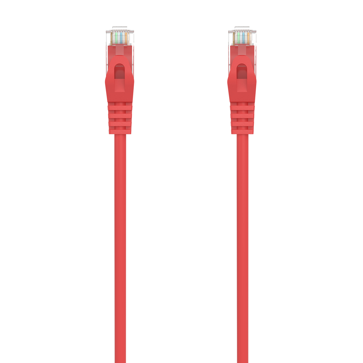 Aisens Cable de Red Latiguillo RJ45 LSZH CAT.6A 500 MHZ UTP AWG24 - 25CM - Color Rojo