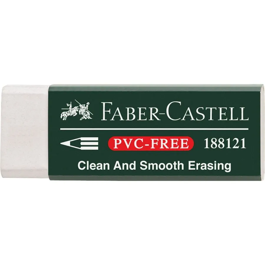 Faber-Castell 7081 N Goma de Borrar de Plastico sin PVC - Borrado Limpio y Facil