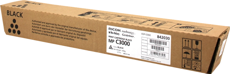 Ricoh Aficio MP-C2500/MP-C3000 Negro Cartucho de Toner Original - 888640/888636/842030