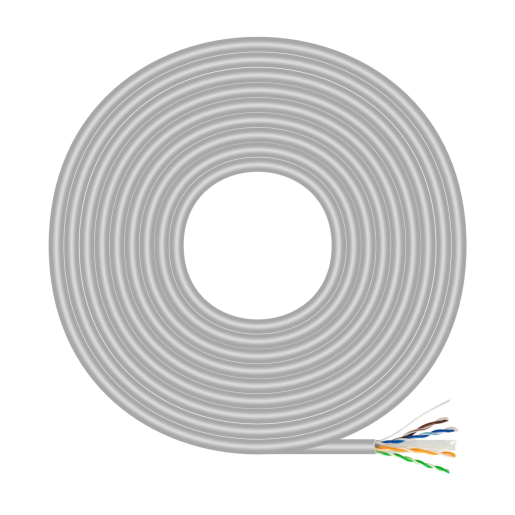 Aisens Cable de Red RJ45 Cat.6 UTP Rigido AWG23 CCA (Aleacion) - 305m - Color Gris