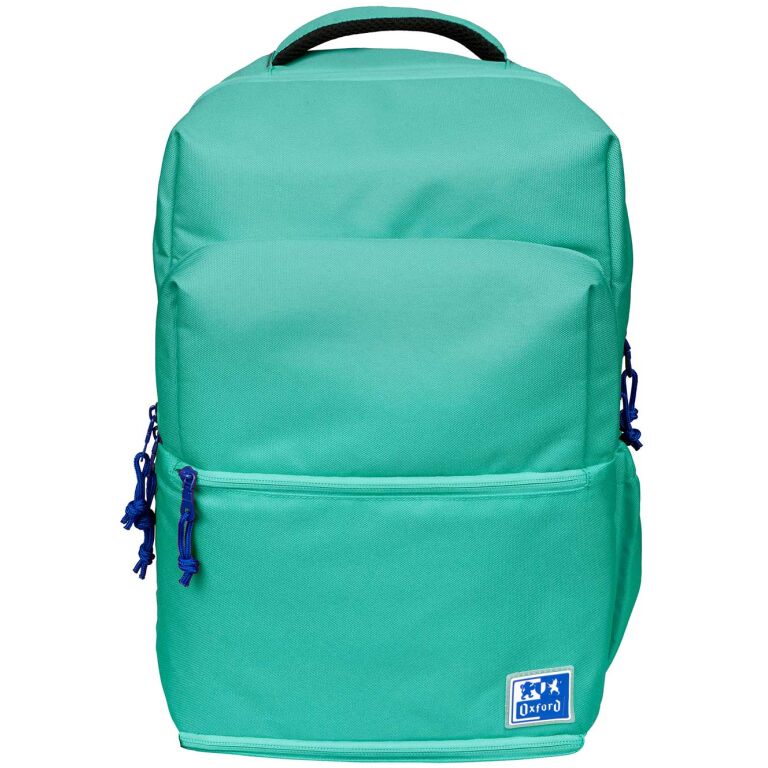Oxford +LB B-Out Mochila Escolar - Compartimento Isotermico - Cremallera Expandible - Tirantes Acolchados y Ajustables - Tamao 42x30x15cm - Color Turquesa