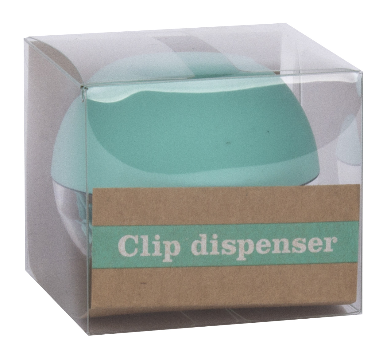 Apli Fluor Collection Dispensador de Clips - Ø 70x60 mm - Tapa Magnetica "Soft Touch" - Incluye 50 Clips Amarillo Fluorescente