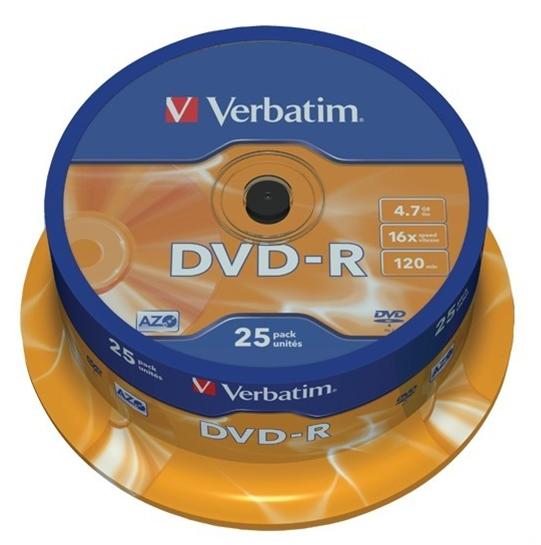 Verbatim DVD-R 16x 4.7GB (Tarrina 25 Uds)