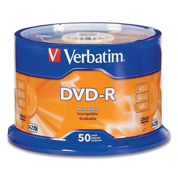 Verbatim DVD-R 16x 4.7GB (Tarrina 50 Uds)