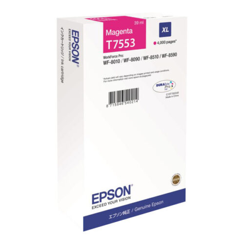Epson T7553 Magenta Cartucho de Tinta Original - C13T755340