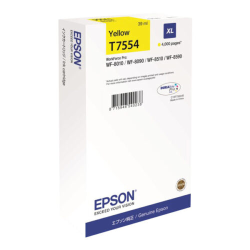 Epson T7554 Amarillo Cartucho de Tinta Original - C13T755440