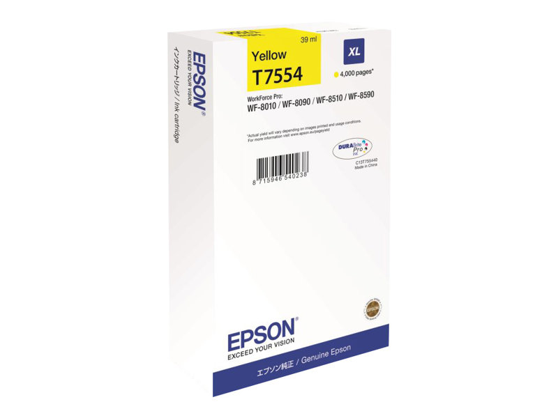 Epson T7554 Amarillo Cartucho de Tinta Original - C13T755440
