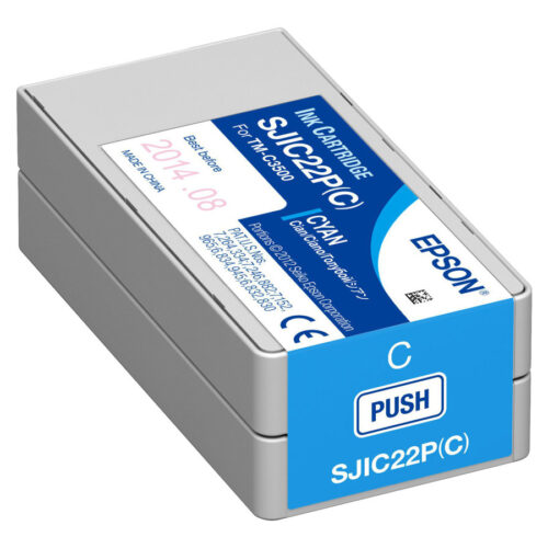 Epson SJIC22P Cyan Cartucho de Tinta Original - C33S020602/SJIC22P(C)