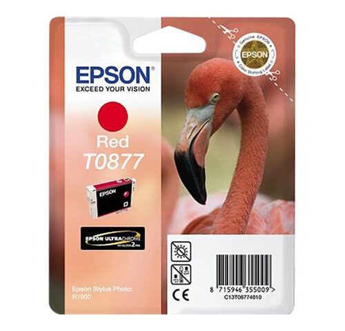 Epson T0877 Rojo Cartucho de Tinta Original - C13T08774010