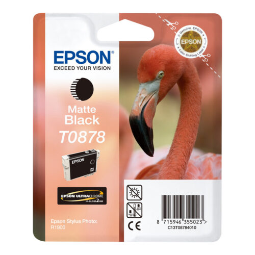 Epson T0878 Negro Mate Cartucho de Tinta Original - C13T08784010