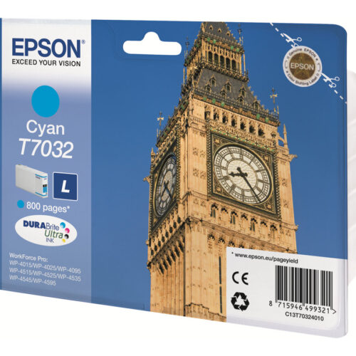 Epson T7032 Cyan Cartucho de Tinta Original - C13T70324010