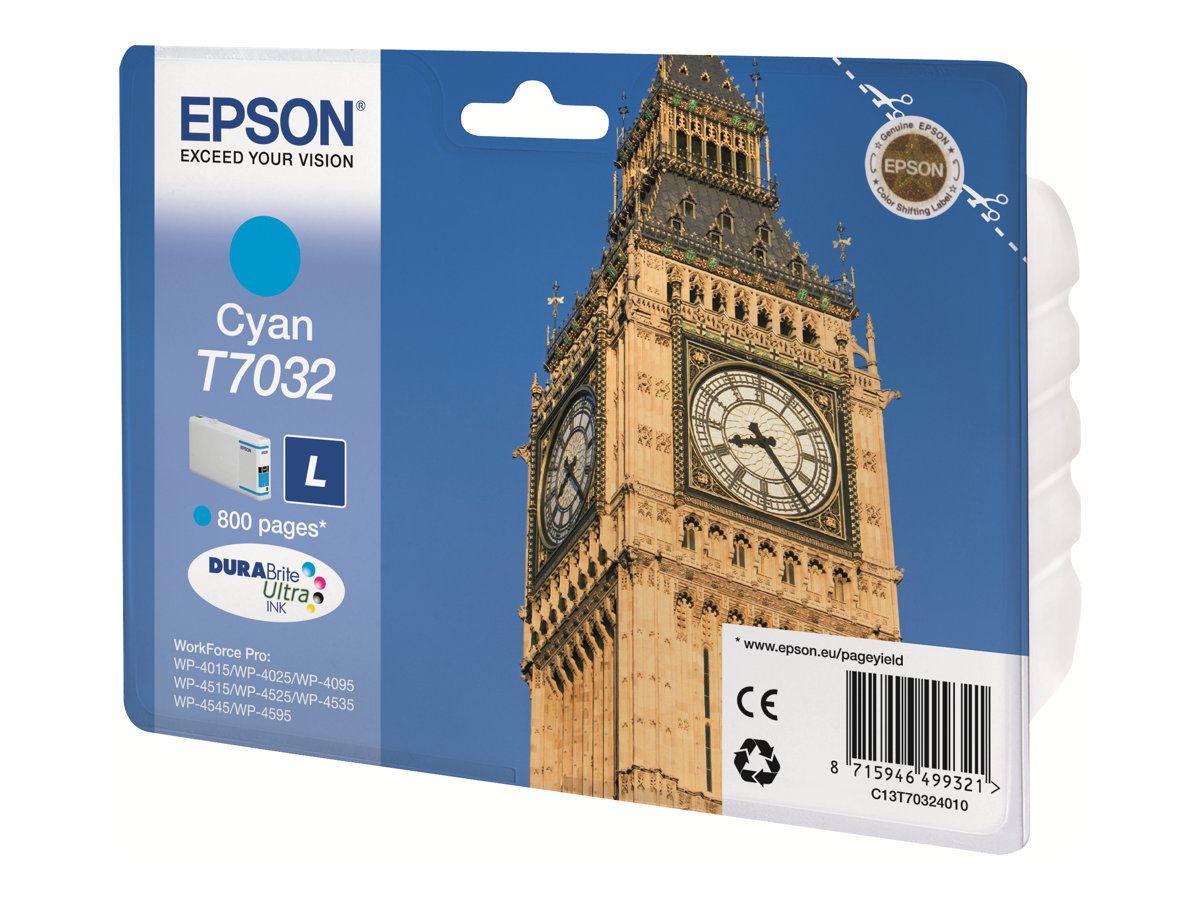 Epson T7032 Cyan Cartucho de Tinta Original - C13T70324010