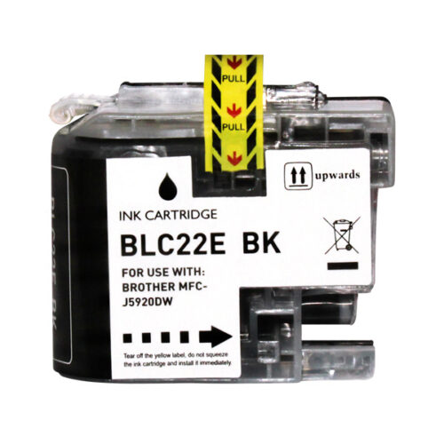 Brother LC22E Negro Cartucho de Tinta Generico - Reemplaza LC22EBK