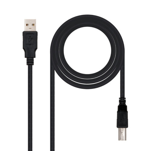 Nanocable Cable de Impresora USB-A 2.0 Macho a USB-B Macho 3m