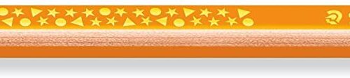Staedtler Jumbo Noris 128 Lapiz Triangular de Color - Mina de 4mm - Resistencia a la Rotura - Diseo Ergonomico - Color Naranja